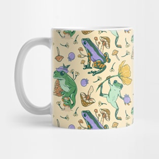 Cottagecore Frog Pattern Mug